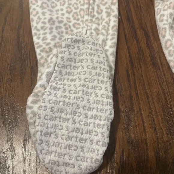 3T Carter's Cat Fleece Long Sleeve Footed Pajamas - Picture 6 of 6